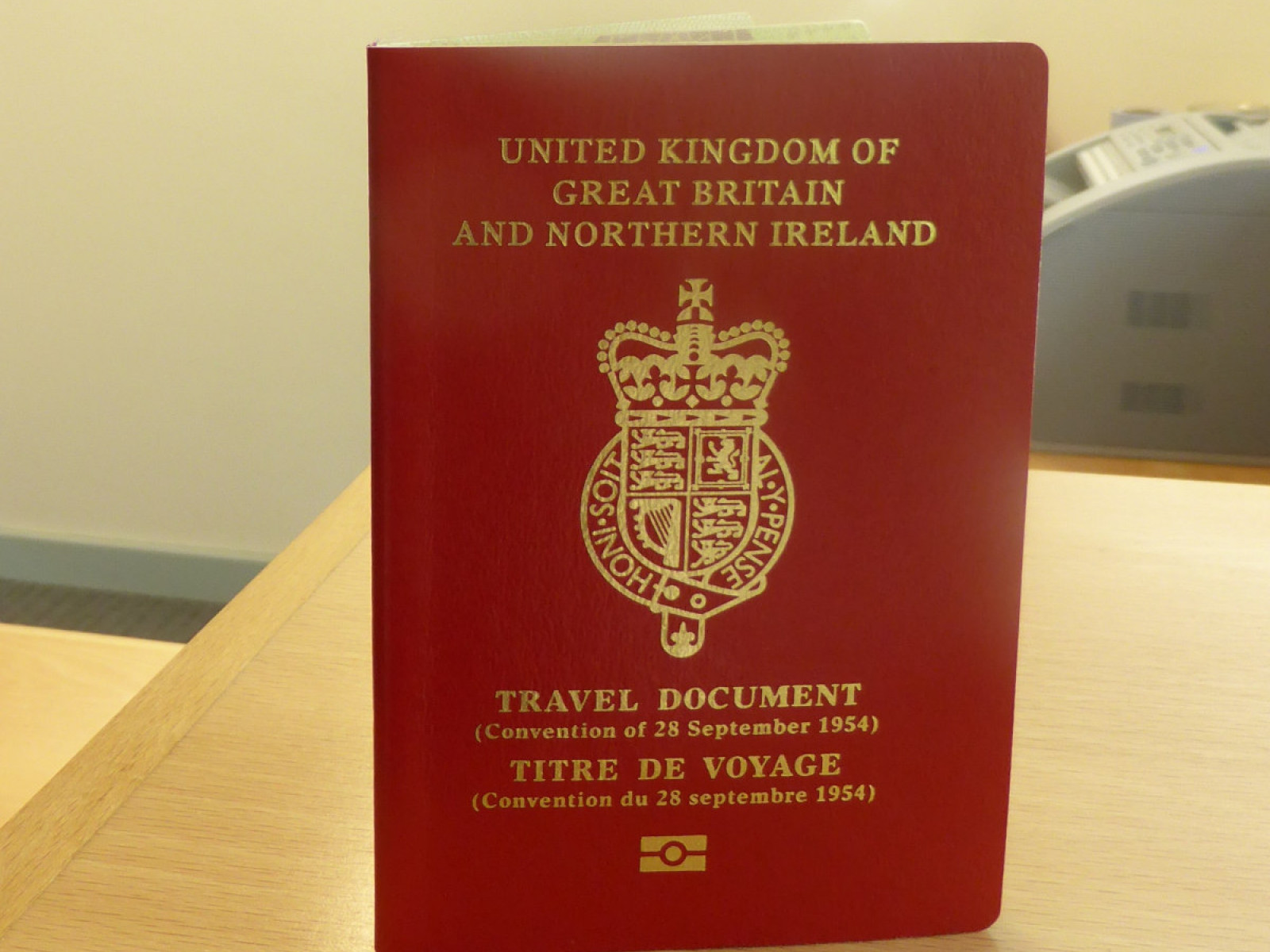 UK Statelessness travel document