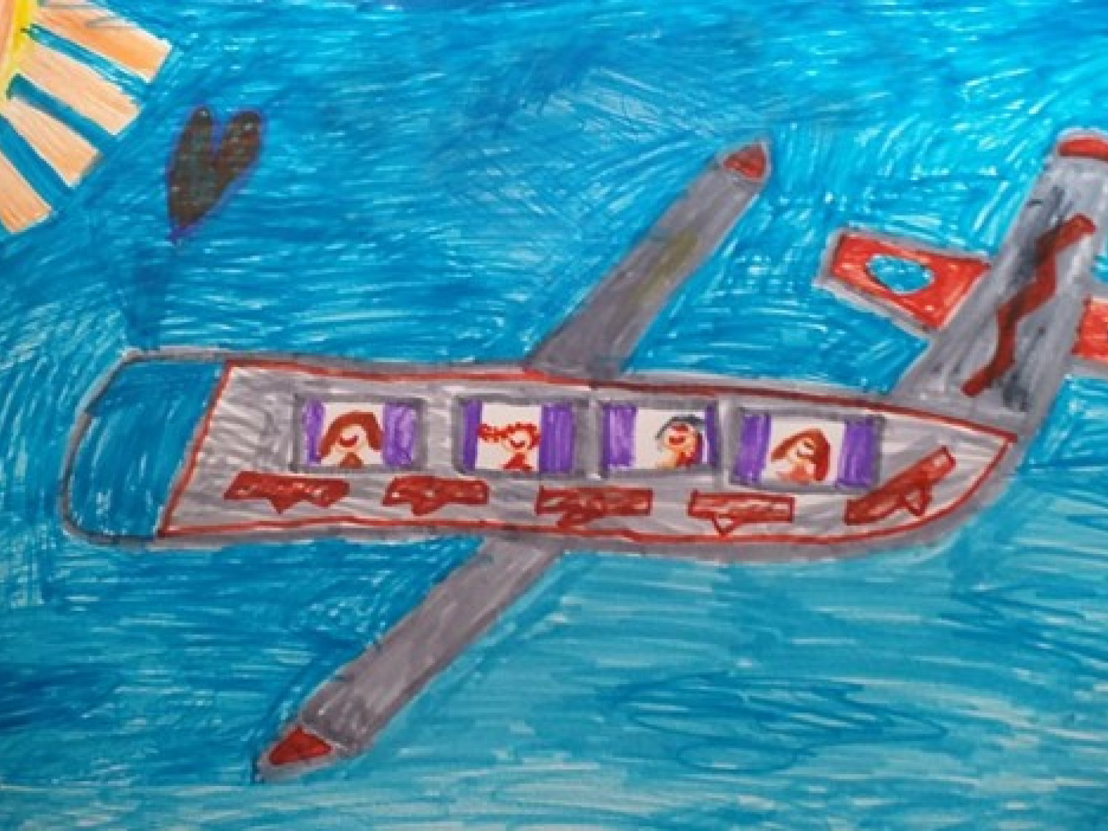 Photo: Drawing of a child detained in Al-Roj camp in Syria. 